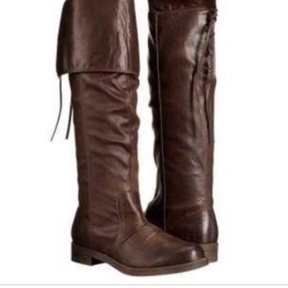Billabong Vegan Leather Over the Knee Boots - Black